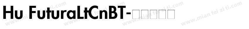 Hu FuturaLtCnBT字体转换